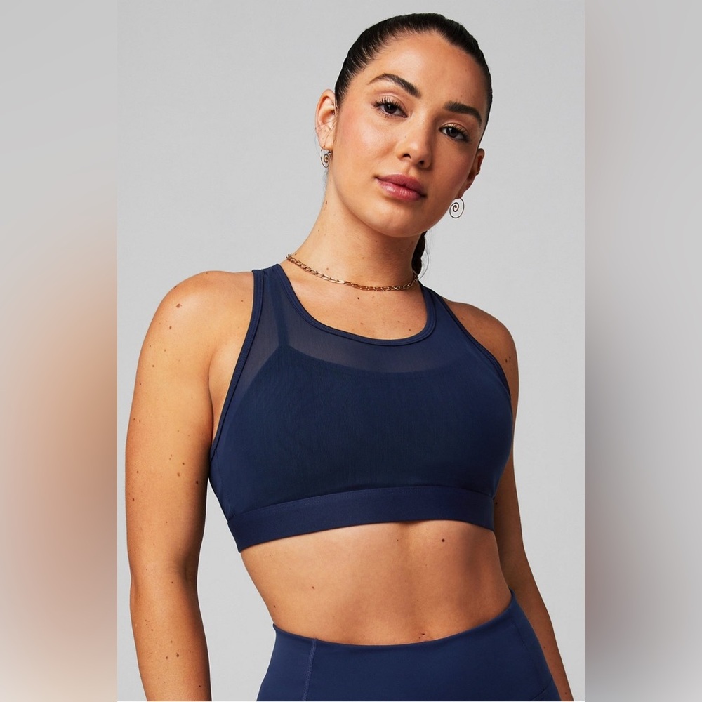Fabletics Faye High-Impact Sports Bra in Deep Navy